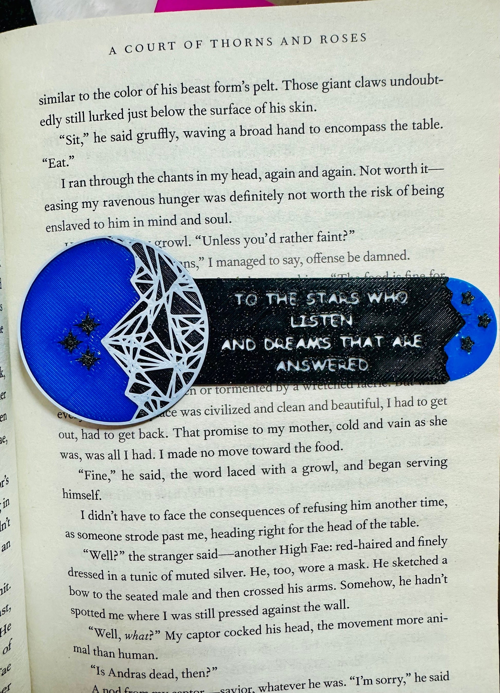 Set of 2 ACOTAR A Court of Thorns and Roses inspired bookmarks