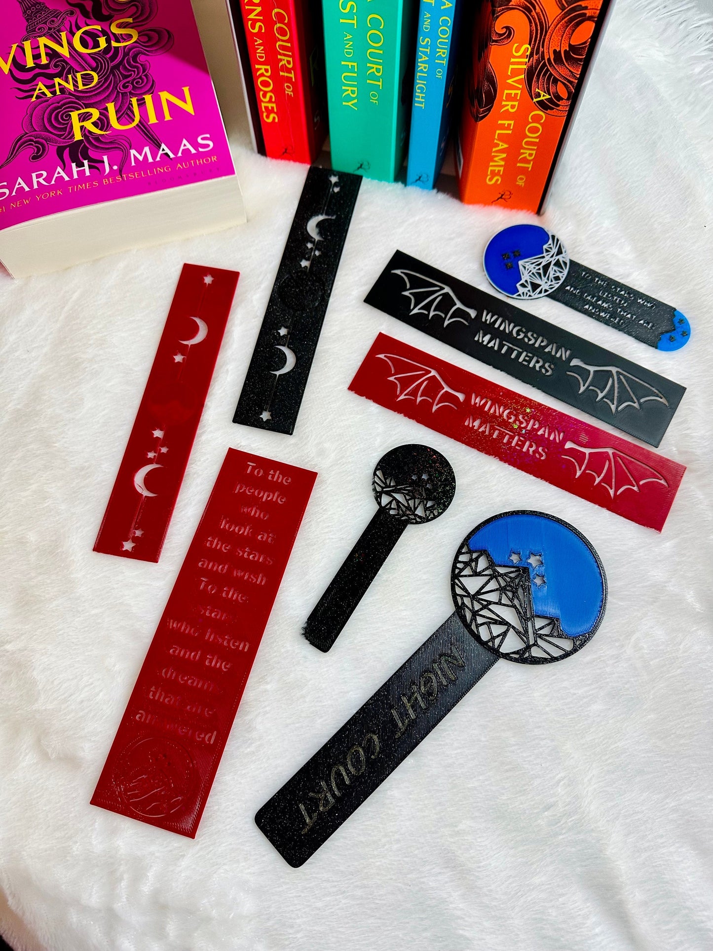 Set of 2 ACOTAR A Court of Thorns and Roses inspired bookmarks