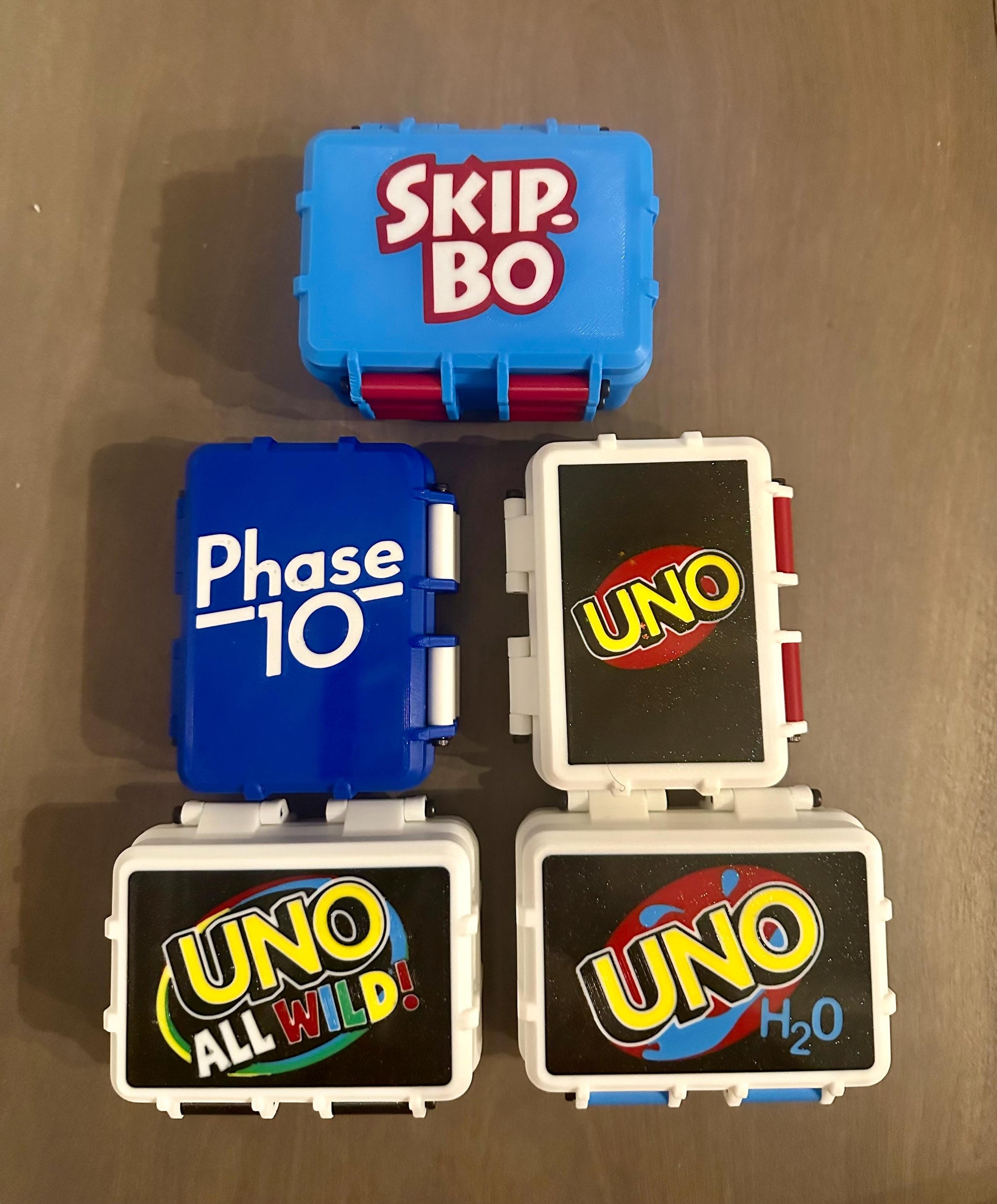 Card Game Storage Boxes:Skip-Bo, Uno, and Phase 10 Card Game Deck Storage Case