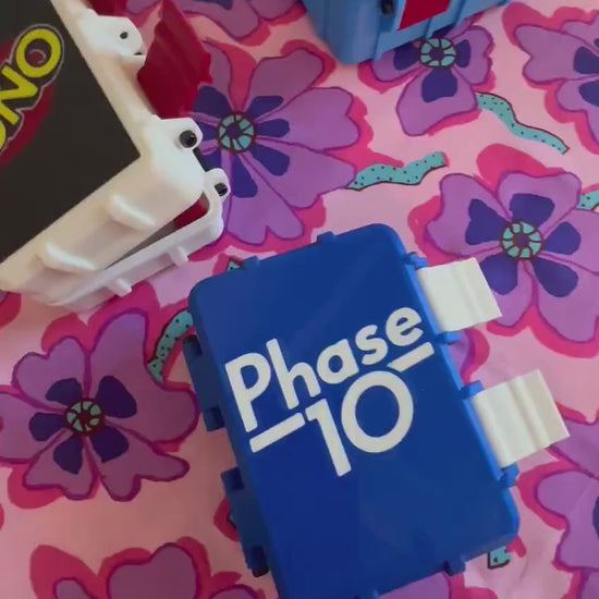 Pick 2: Skip-Bo, Uno, and Phase 10 Card Game Deck Storage Case