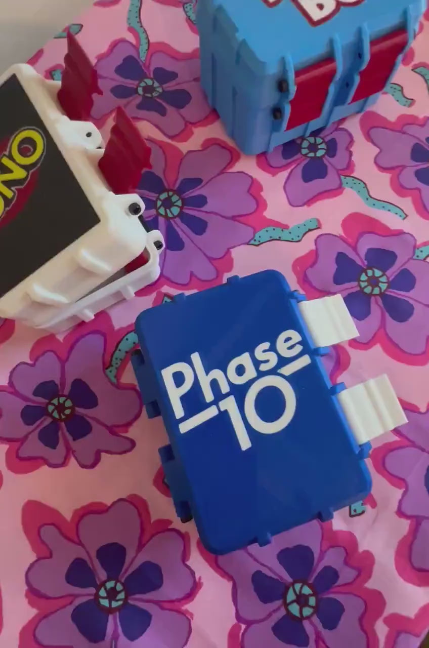 Pick 2: Skip-Bo, Uno, and Phase 10 Card Game Deck Storage Case